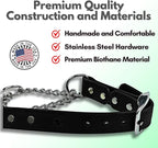 Martingale Collar for Dogs, Biothane, Stainless Steel Hardware, No Pull, Made in The USA, Professional Grade, XS, Black