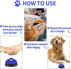 3 Pack Dog Doorbells, Pet Training Bells for Go Outside Potty Training and Communication Device Large Loud Dog Bell Cat Puppy Interactive Toys Adjustable Strap Door Bell (Dark Blue)