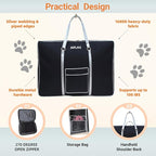 Heavy Duty Dog Crate Bag with Adjustable Shoulder Strap, 1680D Waterproof Storage & Carry Case for Large 48 Inch Collapsible Crates, Playpens, Pet Beds, 100 Lb Capacity.