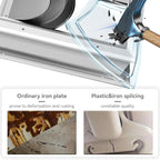 [Petoasis] 3-Flaps Dog Door for Wall, Rust Proof Aluminum Alloy Frame, Extreme Weather Dog Door Can Block Wind, Snow, and Rainwater Intrusion (Silvery White, Meduim for Wall)