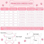 Dog Dresses, Fashion Pet Dog Clothes, Striped Mesh Puppy Dogs Princess Dresses (Pink, Medium)