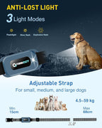 ABBIDOT Shock Collar for Dogs, 4500FT Dog Training Collar with Remote，IPX7 Waterproof Rating，6 Training Modes (Beep, Vibration, Safe Shock), Enhanced Night Light, Rechargeable E-Collar （10-130 lbs）