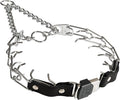 Herm Sprenger 3mm Prong Collar for Dog Training with Easy Quick Release Cliclock & ORing - German Made Dog Collar for Large Dogs (20-25" Neck)