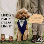 AVERYDAY Dog Tuxedo for Wedding Outfit, Dog Suit and Tie Costumes for Birthday, Halloween, Cosplay, Christmas Party, Pet Formal Wear with Bowtie, Tux for Medium Large Dogs, Bulldog, Labrador, Husky