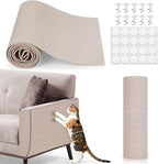 78.7"x15.8" Cat Scratch Mat,Adhesive Cat Scratch Pad for Furniture,DIY Cats Scratch Furniture Protector for Furniture,Sofa,Couch,Covering Cat Scratching Post Replacement Pads,Beige