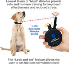 E-Collar ET-300 / ET-302 Dog Training Collar System with Remote - 1/2 Mile Range - Waterproof, Vibration, Sensation - Includes eOutletDeals Pet Towel (2 Dog System - ET-302 Black)
