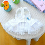 Furbabycare® Elegant Sweet Fashion Puppy Dog Blingbling Princess Skirt Pet Dog Lace Cake Camisole Tutu Dress K-White X-Small