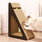 Cat Scratcher Board for Wall and Couch, 22.44 x 14.56 x 11.41 Inch Corrugated Paper, Vertical Cat Scratching Post, Durable Scratch Pad for Claw Sharpening, Non-Shedding for Indoor Cats