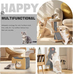 118"x15.8" Cat Scratch Couch Furniture Protector, Adhesive Cat Scratch Pad Deterrent for Furniture, DIY Climbing Anti Cat Scratcher Couch Protector from Cat Claws Scratching for Indoor (LightGrey)