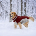 Lelepet Dog Coat Warm Dog Winter Coat Waterproof Dogs Jacket with Harness Built in Reflective Pet Fleece Vest Zip-Up Cold Weather Coats for Extra Large Dogs Turtleneck & Windproof Coats Great Dane 3XL