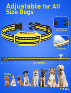 2-in-1 Bark and Shock Collar for Dogs, Smart Anti Barking Dog Training Collar with 5 Adjustable Sensitivity, Automatic Bark Collar with Remote, Vibration, Beep, Shock and Automatic (Yellow)