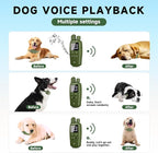 Dog Shock Collar, 4500 FT Dog Training Collar with Remote, Waterproof Bark Collar, Rechargeable E-Collar with Recording & Calling & Vibration & Shock for All Breeds (Green)