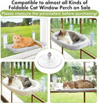 AMOSIJOY 4 Pack Cat Window Perch Suction Cup, Strong Adhesive Replacement Suction Cup with Screws for Foldable & Cordless Cat Window Hammock Seat
