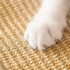 2Pack Cat Scratching Mat,23.6 X 15.7 Inch, Sisal Cat Scrater Mat with Jute Border,Protect Sofas, Carpets,Floor, Bed,and cat Paws,Beige