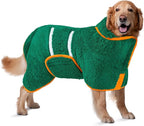 Bienbee Dog Bathrobe, Quick Drying Super Absorbent Dog Robes for After Bath, Warm Keeping Dogs Towel, Dogs Bath Supplies, Dark Green XL