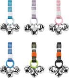 SVD.PET 2 Packs Dog Doorbells to Go Outside for Potty Training, Puppy Dog Bells with Hanging Ring Attachable to Door Knob or Anywhere Near The Door, Height Adjustable, Loud Jingle Bells (Navy Blue)