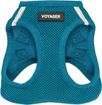 Best Pet Supplies Voyager Step-in Air Harness - All Weather Mesh, Reflective, No Pull Harness for Dogs, Cats - Secure with Hook & Loop Fastener, Buckle, Double D-Rings - Turquoise, XS