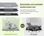 Pecute Cat Backpack with Widened Interior Space, Upgraded Dog Backpack Carrier with Various Ways to Carry, Pet Backpack with Breathable Mesh, Pet Travel Carrier with Soft Padded, Reinforced Support