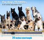 Bousnic Dog Shock Collar with Remote - ¾ Mile Electronic Training Collar for (15-140lbs) Medium Large Dogs, Waterproof Rechargeable Dog E Collar with 3 Modes, Beep, Vibration, Safe Shock(1-16 Levels)