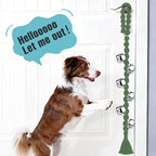 COOYOO Dog Bells to Go Outside, Premium Quality Potty Training Dog Door Bell, Yarn Handwoven Dog Bell, Adjustable Housetraining Hanging Bell-6 Extra Large Loud 1.5 DoorBells