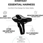 ShawnCo Essential Dog Harness, No-Pull Pet Vest with 3 Leash Clips, No Choke, Reflective, Adjustable and Padded, for Easy Walking and Training for Small, Medium and Large Dogs (Arctic Camo, L)