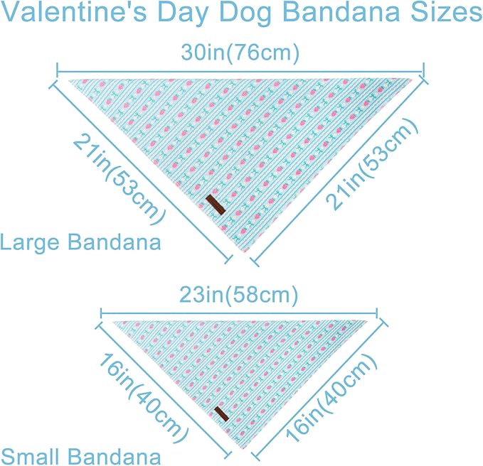 Summer Dog Bandana, UP URARA PUP Strawberry and Bowknot Triangle Bid Scarf for Medium Large Dogs, Cotton Kerchief for Girl Boy Puppies, Cute Spring FloralBandana,S