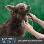 Modern Stylish 3/4" E Collar Replacement Strap with Quick Release, Adjustable for Small to Large Dogs, Replacement for Shock Collar (Black & Blue)