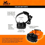 DT SYSTEMS Micro iDT Additional Collar for DT Systems Micro iDT Plus Dog Training System, 6-22" Adjustable Replacement Add-On E-Collar - Orange