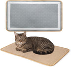 Cat Scratching Mat Sisal, Sisal Fabric Large Pet Scratching Pad for Indoor Cats with Adhesive Hook Loop Tape, Cat Scratching Rug Wall Scratchers (2pcs(11x13.8in))