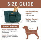 Plush Dog Purse Carrier for Small Dogs, Soft Dog Tote Bag with Safety Harness Clip, Cozy Pet Carrier for Dogs Under 15 lbs, Comfortable Dog Shoulder Carrier for Travel, Green