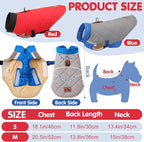 2 Pack Winter Dog Coat Winter Waterproof Dogs Jacket Pet Warm Quilted Vest Hook and Loop Coats for Small Dogs Cold Weather (S)