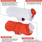 KYEESE Dog Coat Warm Pet Winter Puffer Coat with Leash Hole Waterproof Dogs Jacket with Fleece Lined Windproof Dog Coats for Small Dogs Thick Pets Clothes with Pocket Soft Pet Sweater for Cold Weather