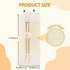 2PCS Wall Corner Cat Scratcher for Indoor Cats, Wall Mounted Sisal Scratching Pad with Hanging Ball, Vertical Corner Wall Mount Scratch Panel, Protector for Wall Corner