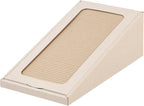 IRIS USA, Inc. Scratch 'N Roll Cat Scratching Pad, Two 59" Long Rolls of Corrugated Cardboard, Cat Scratcher, Cat Scratch Pad, Rubber Feet Prevent Unwanted Movement, Ivory
