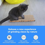 Mini Cat Scratching Board 4pcs Brown Cardboard Cat Scratcher Scratch Pad for Indoor Cats