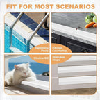 Dog Cat Scratching Window Sill Protector, Self-Adhesive Anti-Scratch Guard for Walls, Furniture - Slip Resistant Pet Shield