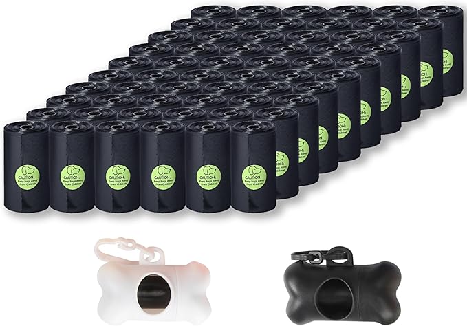DREAM&GLAMOUR Dog Poop Bags,value pack,1200 Count Extra Thick and Strong Poop Bags for Dogs,60 Rolls,20 Doggy Bag Per Roll,Each Measures 9 x 13 Inches,Guaranteed Leak-Proof