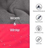 IECOii Extra Warm Dog Coat - Reflective Jacket with Fleece Turtleneck for Cold Weather - Soft Winter Coat for Small to Extra Large Dogs