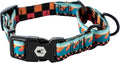 Wolfgang Heavy Duty Martingale Dog Collar with Quick Release Nylon Buckle for Walking & Training, BuenaOnda Print, Small