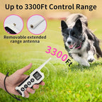 No Shock Dog Training Collar with Remote 3300ft Range, Vibrating Dog Collar, Vibration Collar for Small Medium Large Dogs, 9 Style Tones and Vibration Collar