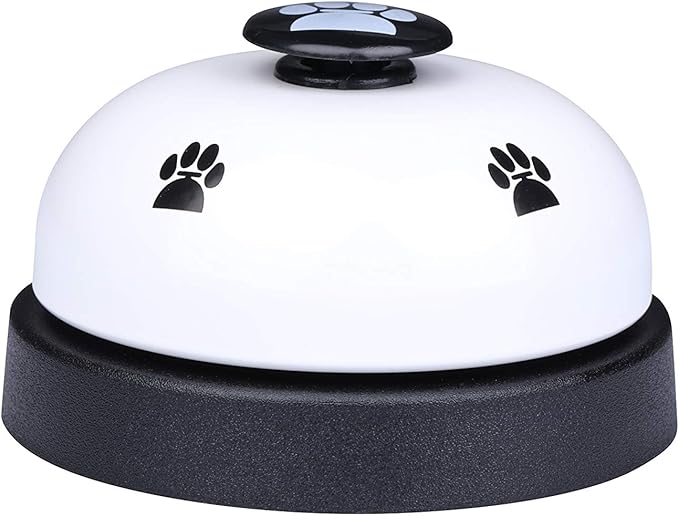 I-MART 2 Pcs Pet Training Bells, Tell Bell, Doggy Door Bell for Dog Cat (White)