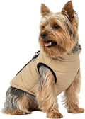 Dog Coats Warm Winter Dogs Jacket Pet Jackets Puppy Cold Weather Coat Pet Clothes for Small Dogs, Khaki, Medium