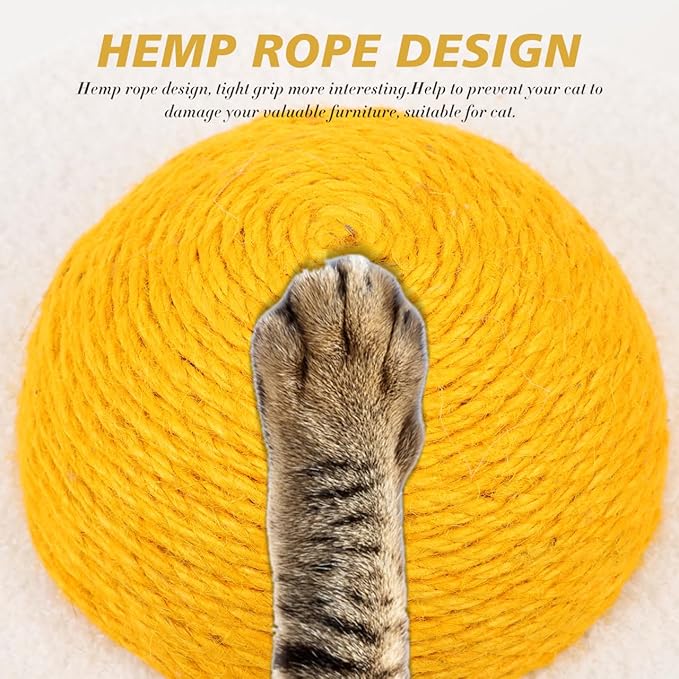 balacoo Pet Toy Cat Scratching Board, Hamster House, Egg Yolk Design, Interactive Kitten Toys