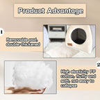 kathson Rabbit Bed Warm Hideout Bunny Cave Beds House Cozy Guinea Pig Hideouts with Foldable Winter Sleeping Nest for Small Animals Cats Hamsters Chinchillas Ferrets (Creamy White)