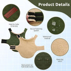 ASENKU Warm Dog Winter Coat, Waterproof Dog Coat for Cold Weather, Fleece Dogs Jacket with Ultra Thick Plush Lining Leash Hole Storage Pockets for Small Dogs (Green, X-Small)