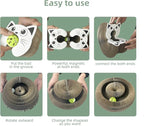 Magic Accordion Cat Scratching Board - Interactive Toy for Bored Indoor Cats, for Indoor catscat Toys for Scratching Fun & Durable Cat Toys 2Pack