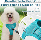 BARKBAY Dog Harness No Pull with ID Tag Pocket - Heavy Duty, Reflective, Easy Control for Large Dogs(Ocean Blue,XS)