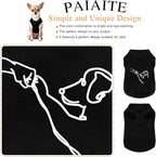 Discover Cozy Cotton Canine Wear: Lightweight, Breathable and Soft, Dog Shirt Vest with Eye-Catching Graphics(HIGH Five), Keeping Your Furry Friend Warm and Comfy! Black 2XL