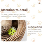 Kitty Cat Toys, Magic Organ Cat Toy,Foldable & Reversible Infinity Style Cat Scratching Board Toy by Recycled Cardboard for Indoor Cats Flip with Fun, 1 Pack