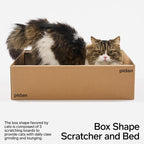 pidan Cat Scratcher Cardboard,Box and Cat Bed Cat Scratchers for Indoor Cats Scratching Board,A-Grade Corrugated Base Paper,Safe Glue (Box Type)
